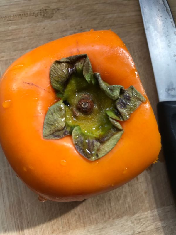 Finally tried my first persimmon - success! photo