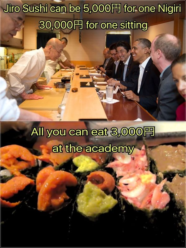 Pro Sushi Cheap, Eating at Sushi Academy photo