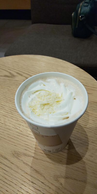 Promoting healthy soy latte photo