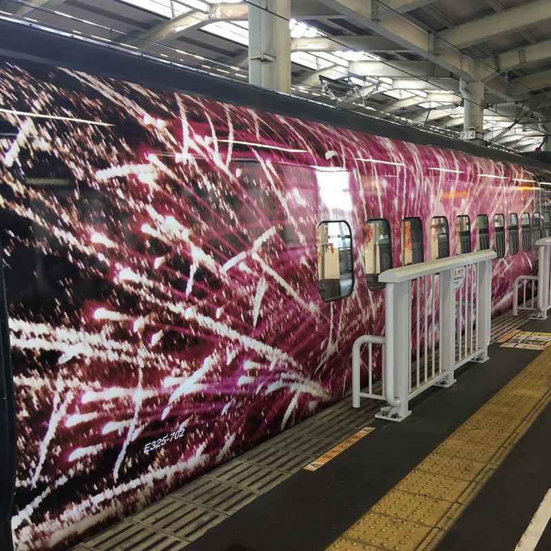 The fastest art gallery on the planet - the Genbi Shinkansen! photo