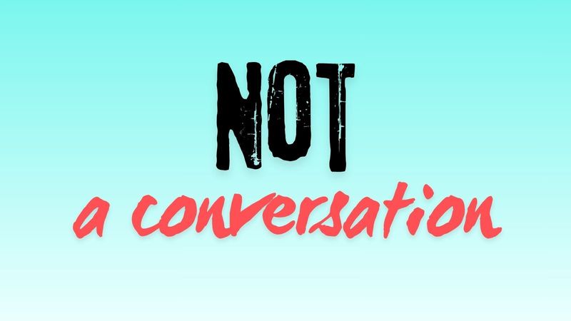 English language matters: Not a conversation photo