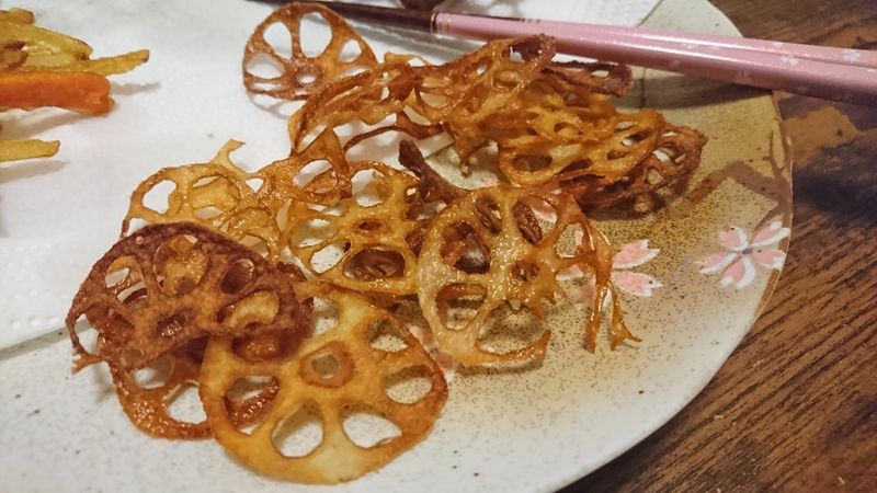 Homemade renkon-chips! photo