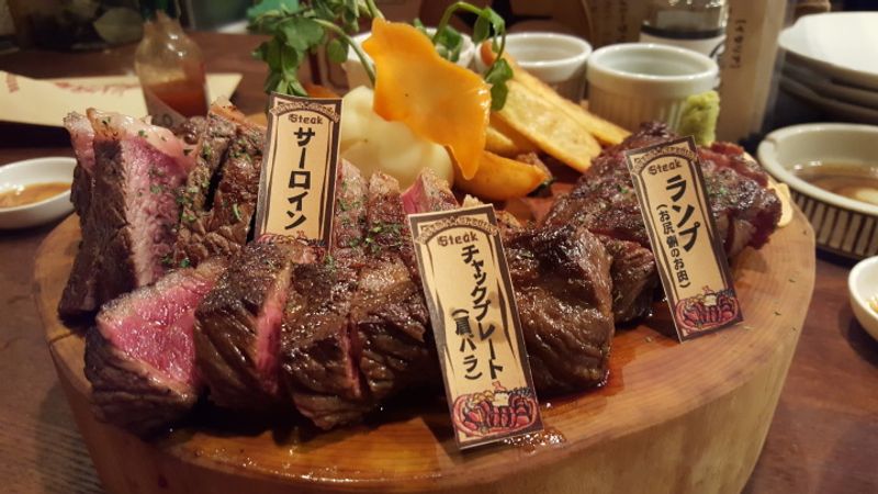 Eating Raw Horse Meat photo
