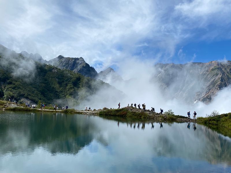 Um vislumbre dos Alpes japoneses photo