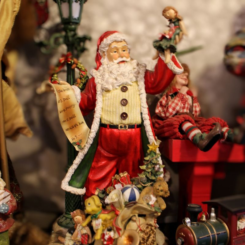 Santa Claus visiting Triton square photo