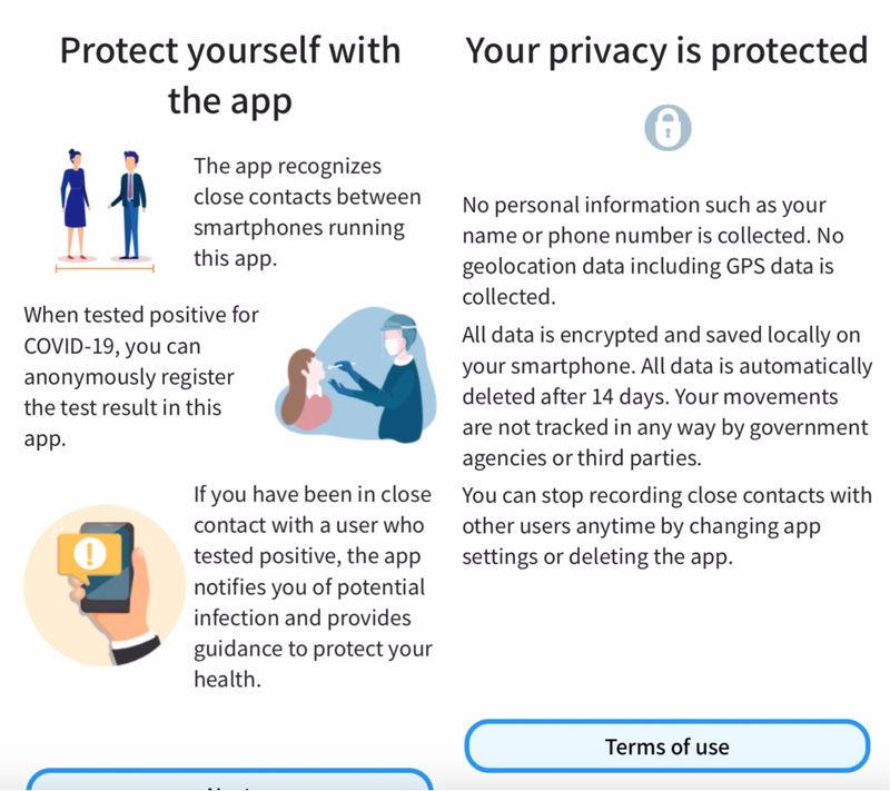 Japan gov’t coronavirus contact-tracing app COCOA photo