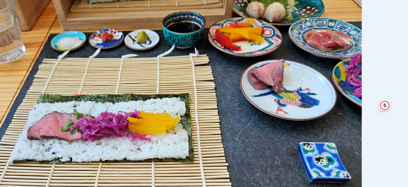 Roll your own sushi rolls in Kanazawa photo