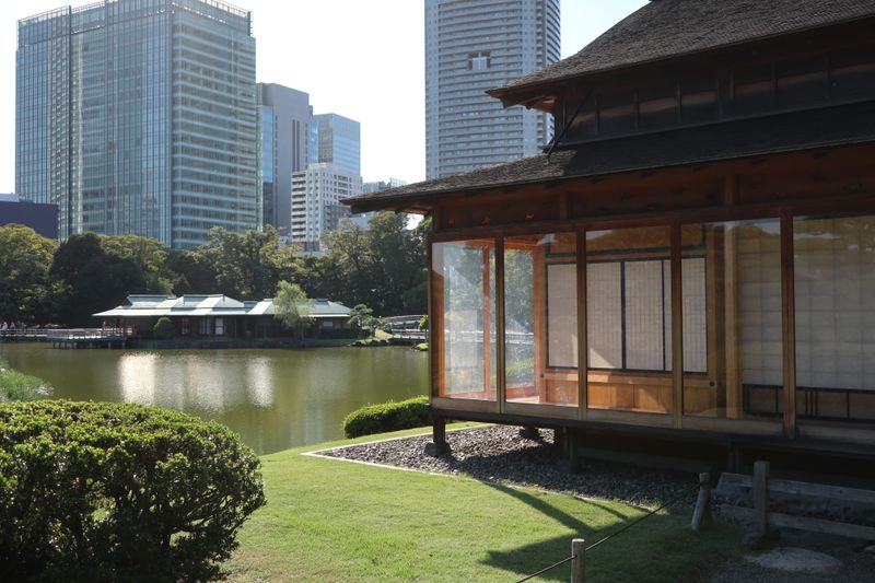 A visit to the Hamarikyu Gardens, Tokyo photo