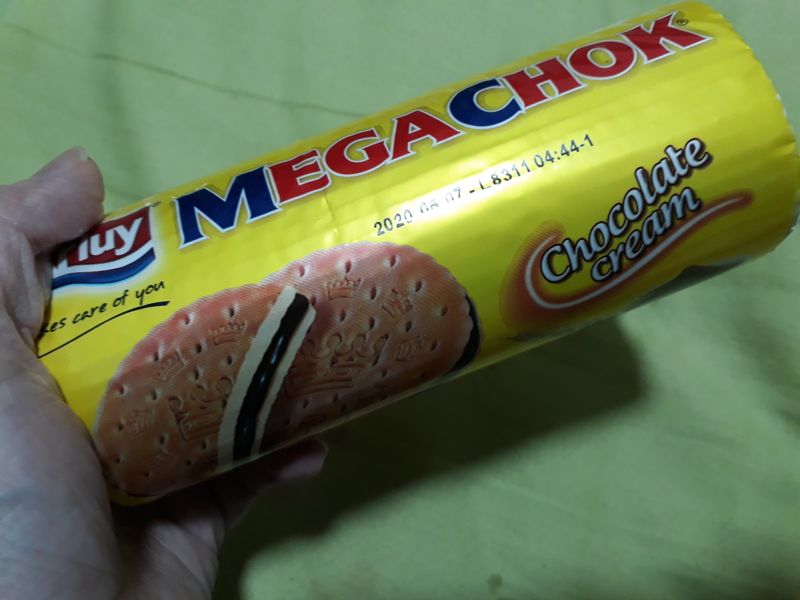 Mega chok chocolate cream biscuits  photo