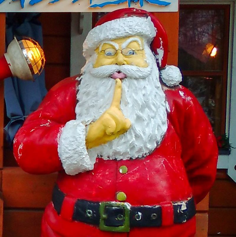 A rare, rainy Christmas eve photo