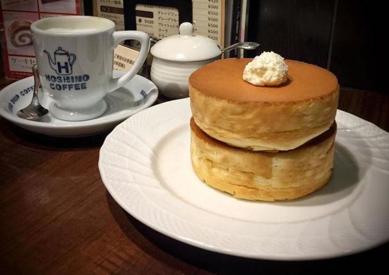 Saturday morning coffee and pancakes photo