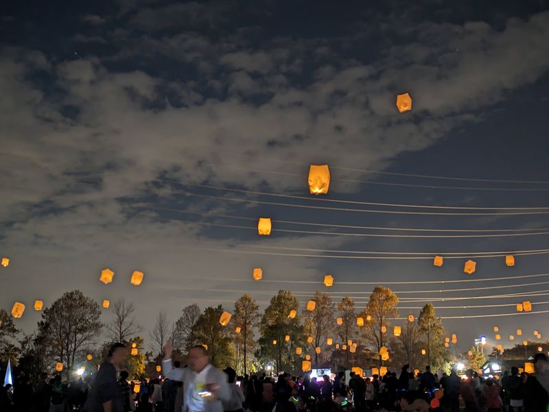 Family Autumn Traditions - Sky Lantern Nights photo