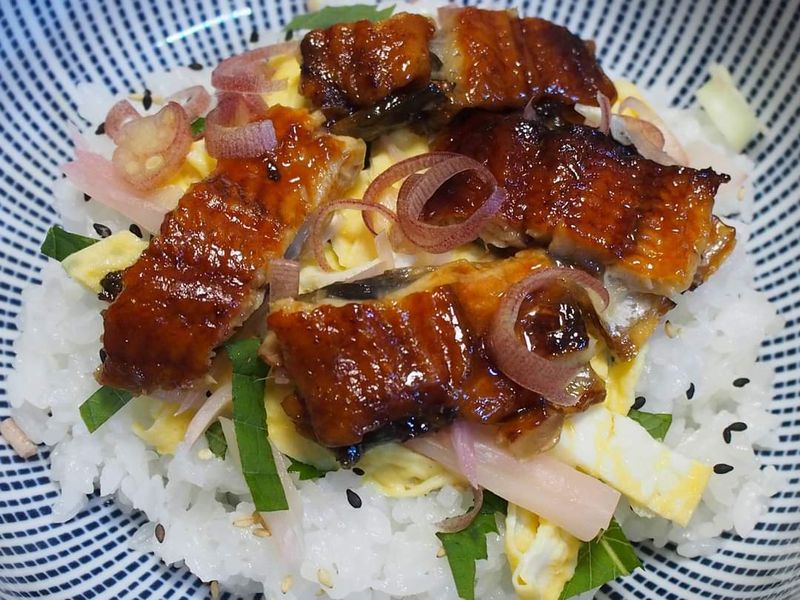 Summer foods in Japan: unagi and ayu photo