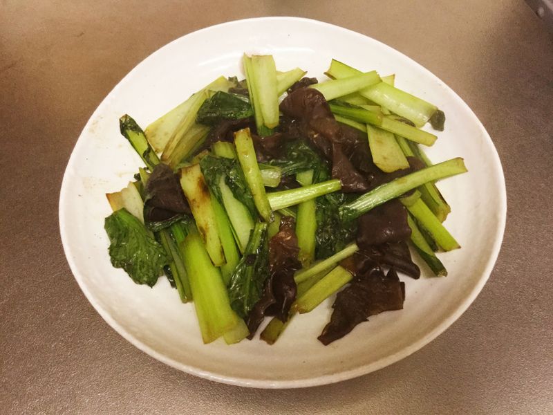 Wood ear mushrooms, delicious stir fry  photo