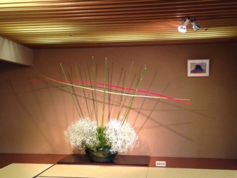 Our Ikebana headmaster's solo exhibition photo
