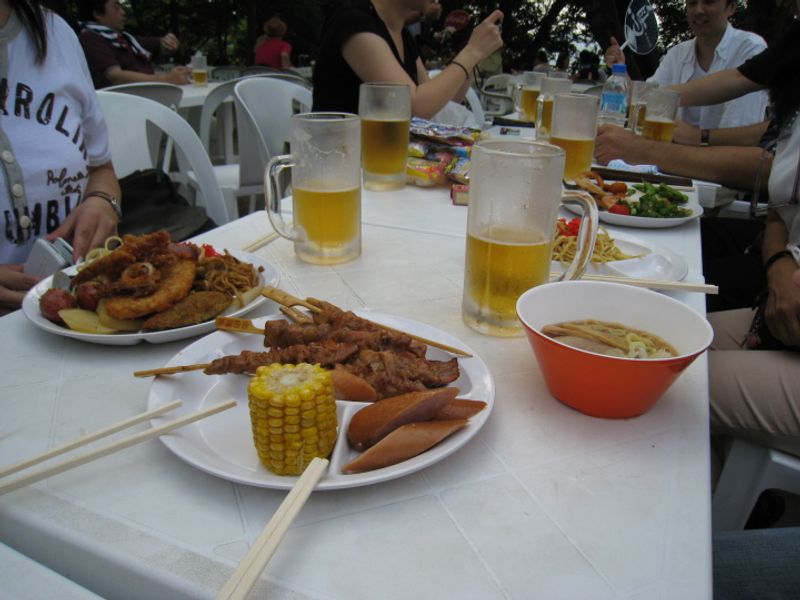 Food with a view - Mt. Takao Beer Garden photo