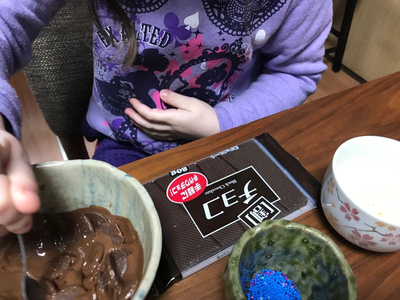 DIY V-Day/White Day Chocolates with your kiddos! photo