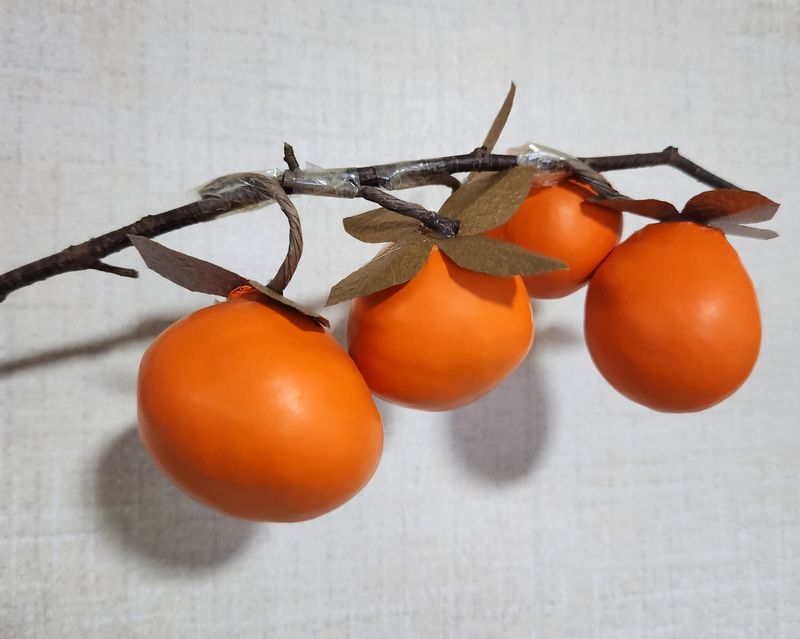 A new take on last year's persimmon craft! photo