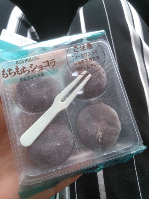 Mint chocolate mochi photo
