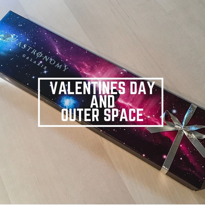 Valentines day and outer space photo