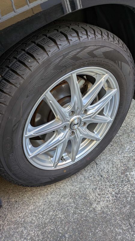 Snow tyre season in Japan photo