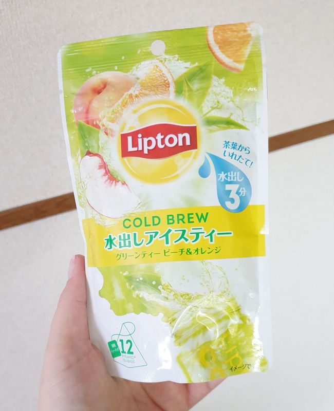 Lipton Cold Brew: зеленый чай, персик и апельсин photo