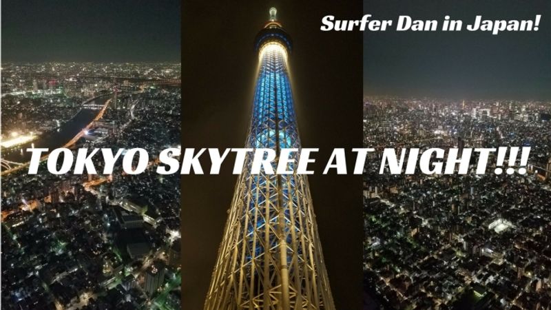 Tokyo Skytree at Night!!! Amazing view!!! photo