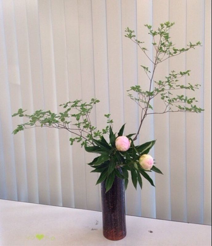 Ikebana means flower arrangement. True or false? photo