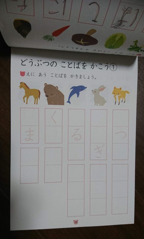 Japanese Hiragana and Vocabulary Practice in One Book photo