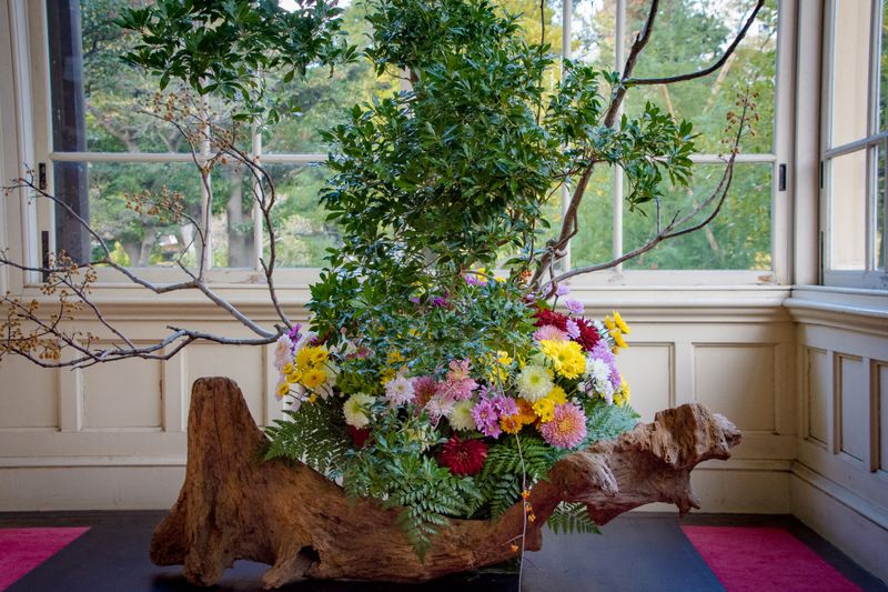 Artist Shogo Kariyazaki brings flower power to Kyu-Iwasaki-tei Gardens photo