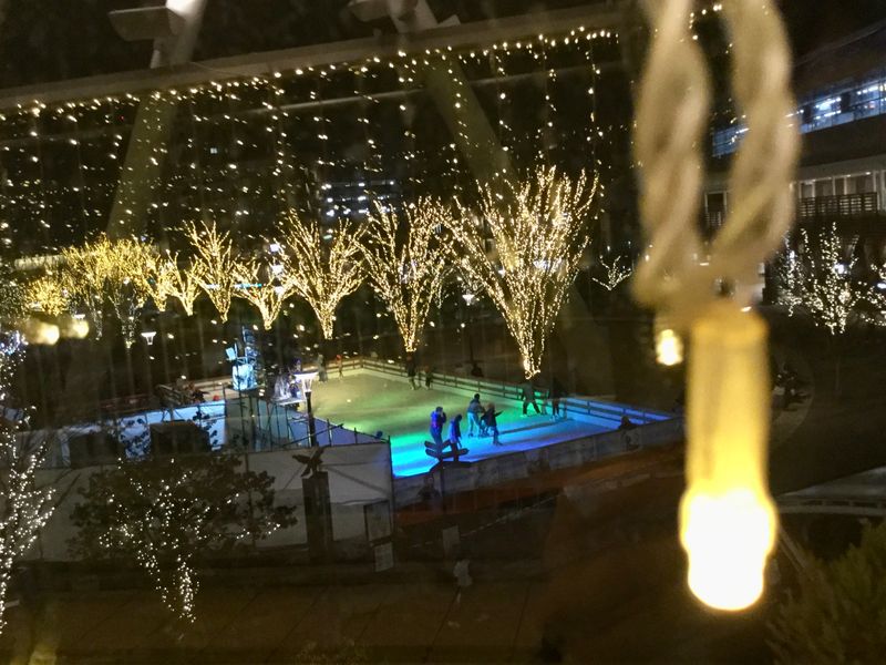 Genuine outdoor ice rink in Nagareyama City photo