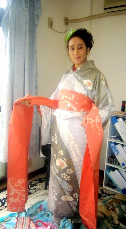 Wearing a special kimono: Cherishing special memories photo