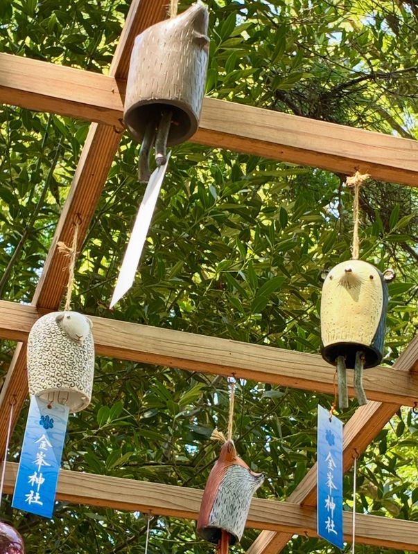 Unique windchimes photo