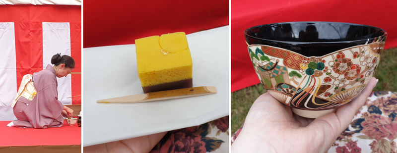 Outdoor Tea Ceremony in Autumn  photo