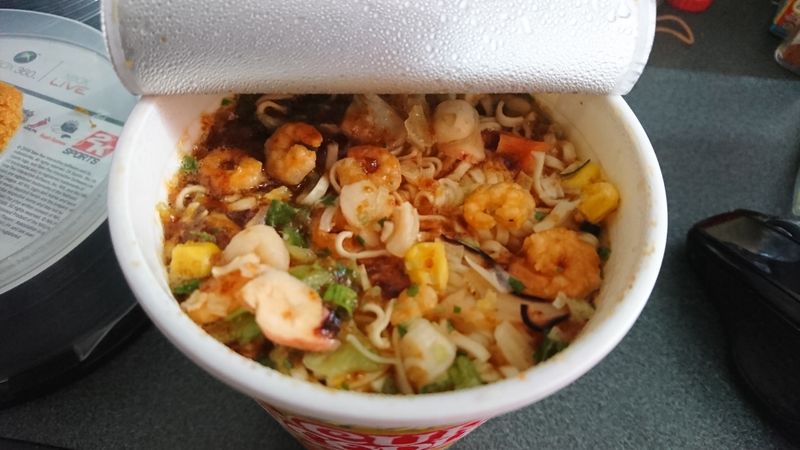 The XO sauce seafood Cup Noodles from Hong Kong photo