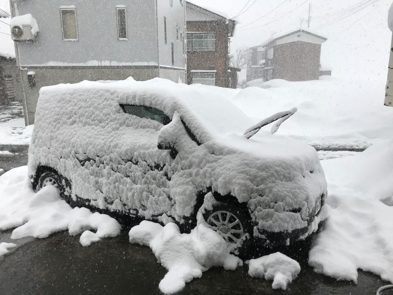 Bagaimana menjadi salju yang siap di Jepang photo