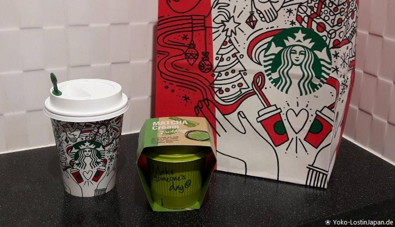 Matcha time at Starbucks with the limited December products photo