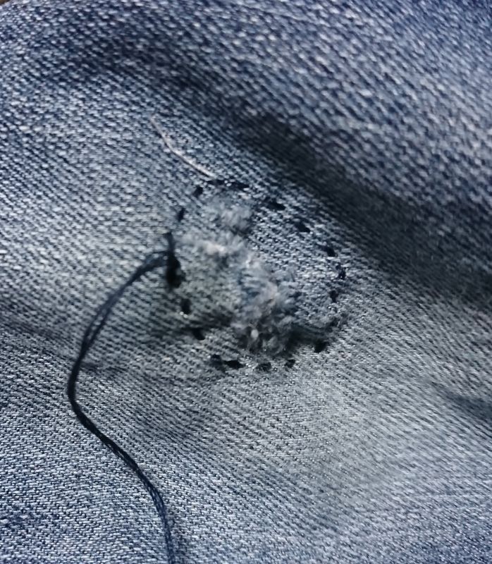 Patching and Darning Kid's Knees photo