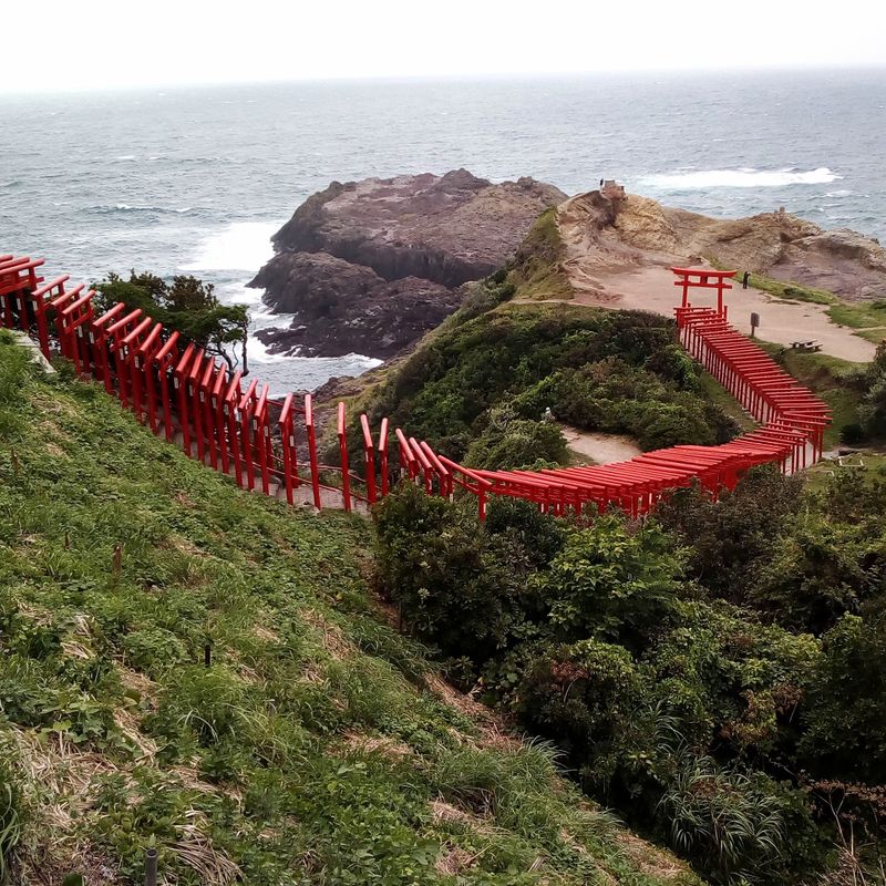 Kuil Beach Inari di Prefektur Yamaguchi photo