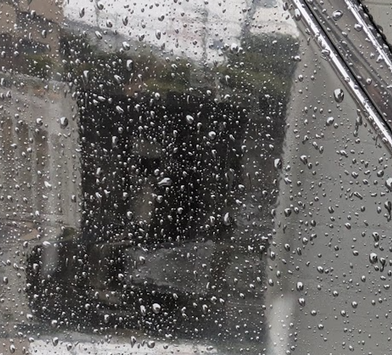Checking for rain leaks photo