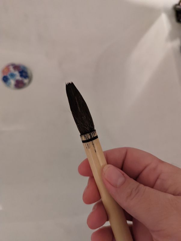 How to (Not) Ruin Your Kid's Calligraphy Brush photo