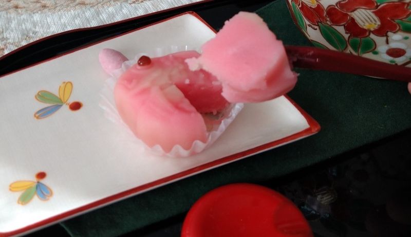 New Year's Wagashi and Matcha photo