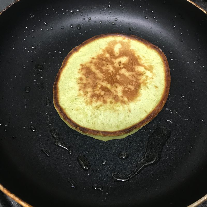 Making Shizuoka Green Tea Pancakes photo