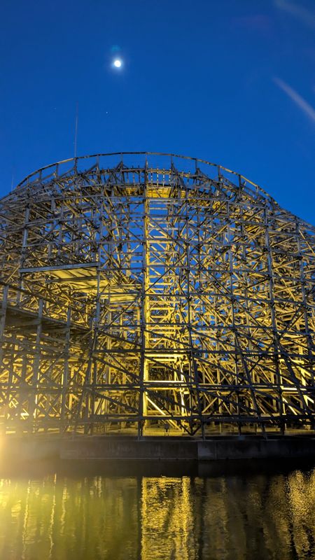 A bad day for a roller coaster anniversary photo