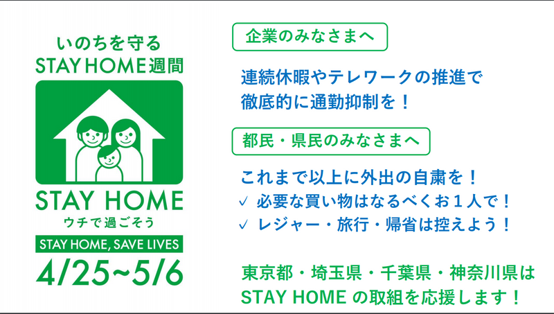 "Stay home" Saitama (Tokyo, Chiba and Kanagawa) starts tomorrow photo