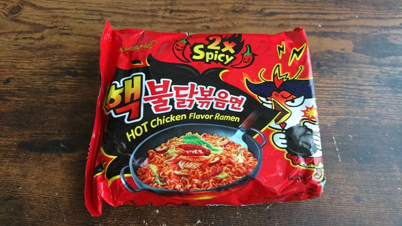 Spicy-noodle challenge - 2x Korean Spicy Chicken Instant Noodles photo