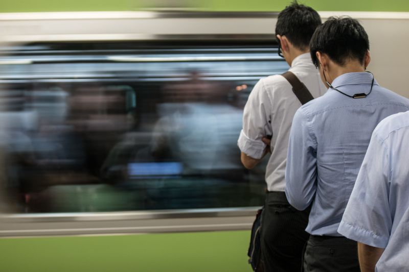 Rush hour Japan: A guide to surviving the crowded commuter trains photo