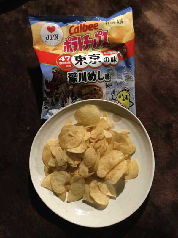 Calbee regional chips, the Fukagawa meshi version photo