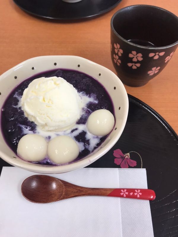 Recipe: Sweet Potato Zenzai (紫芋ぜんざい) photo