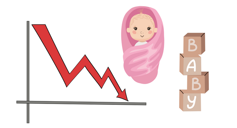No baby boom here in Niigata photo